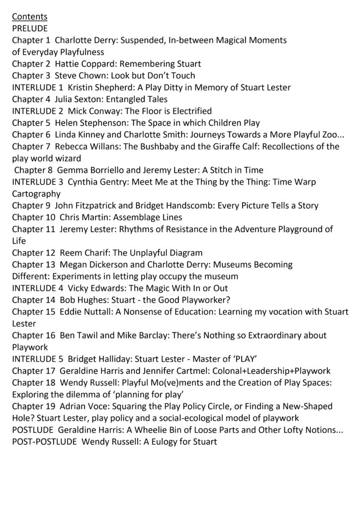 Stuff and nonsense contents list